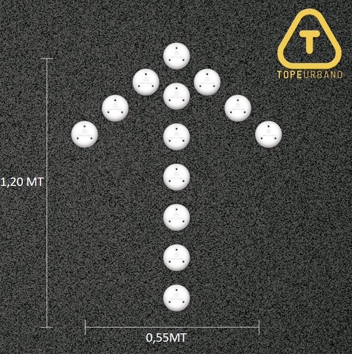 [KFLSR000BLPUN] Kit Flecha Simple Recta - P120 (BLANCO)