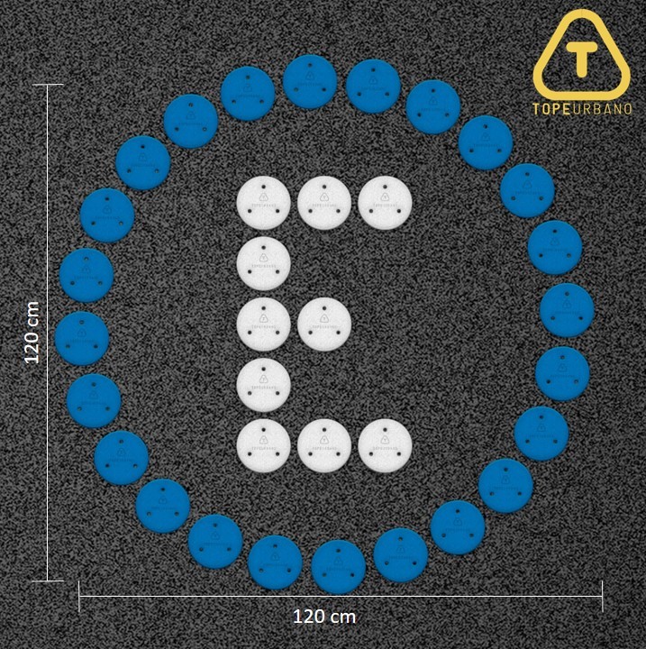 [KFIGESTEXCPUN] Kit Figura Estacionamiento Exclusivo - P120 (Rojo Azul)