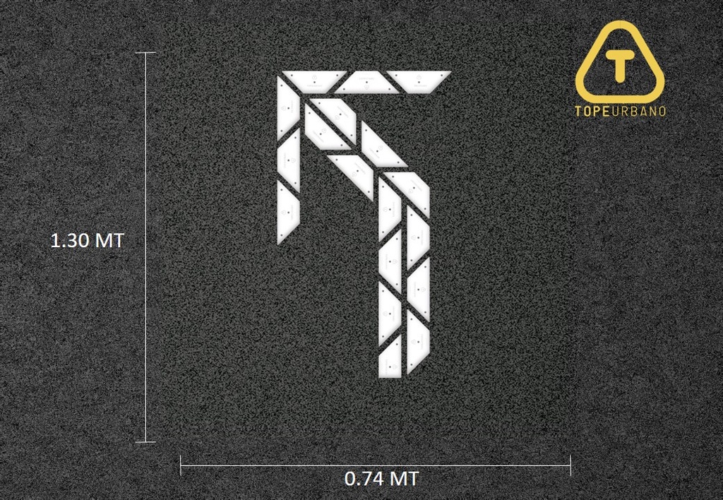 Kit Flecha Simple Plus Curva 45 Izquierda - T280 (BLANCO)