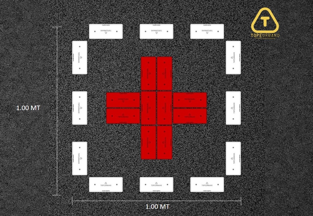 Kit Figura Cruz Emergencia - R200 (ROJO)