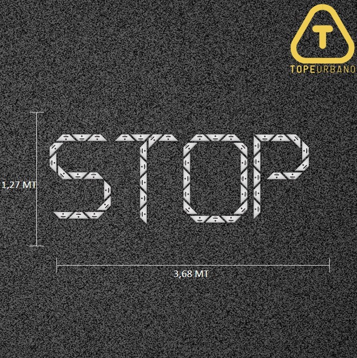 [KPALASTOBLPLA] Kit Palabra STOP - T280 (BLANCO)