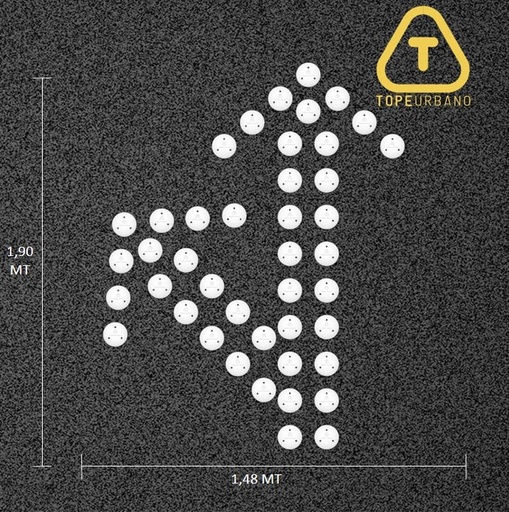 Kit Flecha Especial Curva 45 Izquierda - P120