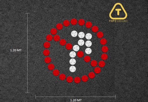 [KFIGPROGDEPUN] Kit Figura Prohibido Giro Derecha - P120