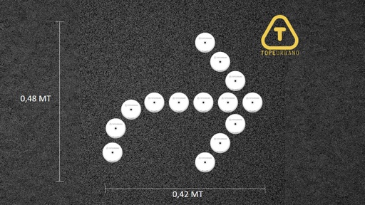 [KFLSC90IBLP60] Kit Flecha Simple Curva 90 Derecha - P60